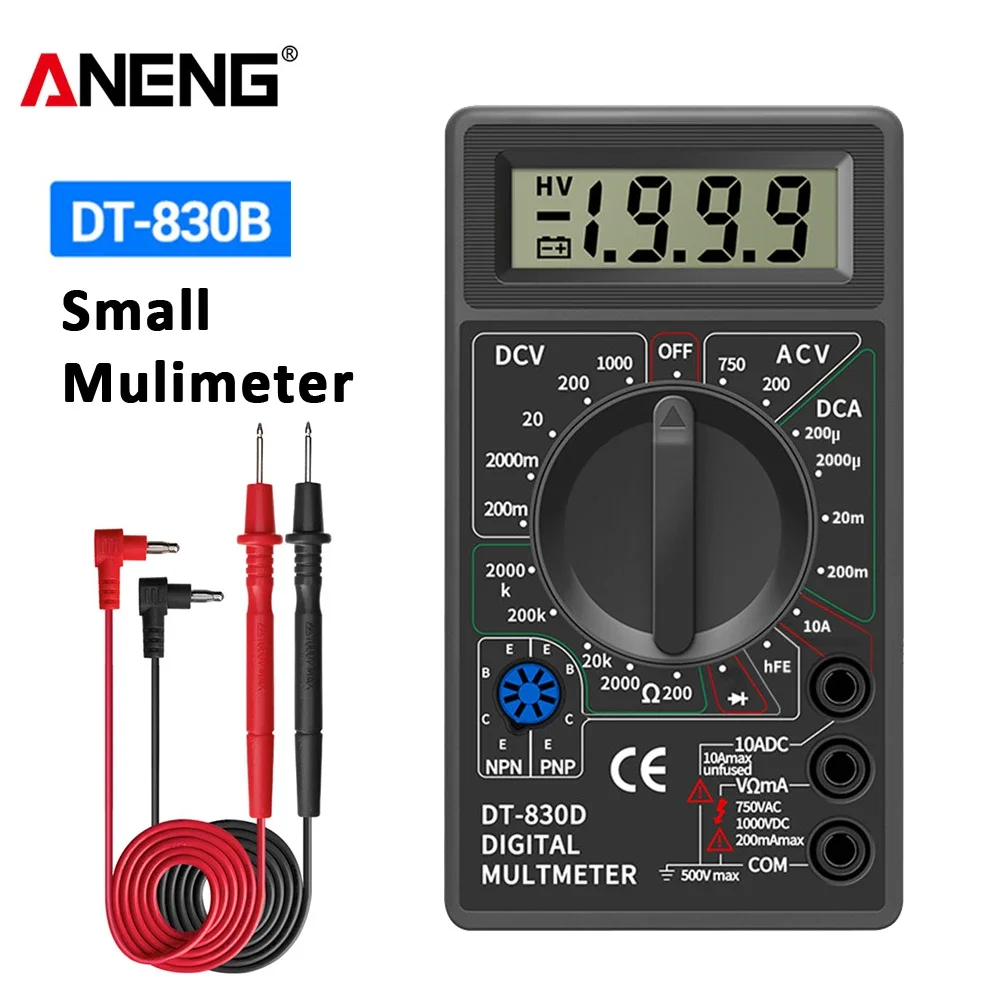 

ANENG DT830B Multimeter Tester Handheld Multimetre Digital Multimeters Professional Multi Meter Multimetro Ohm Maltimeter Tools