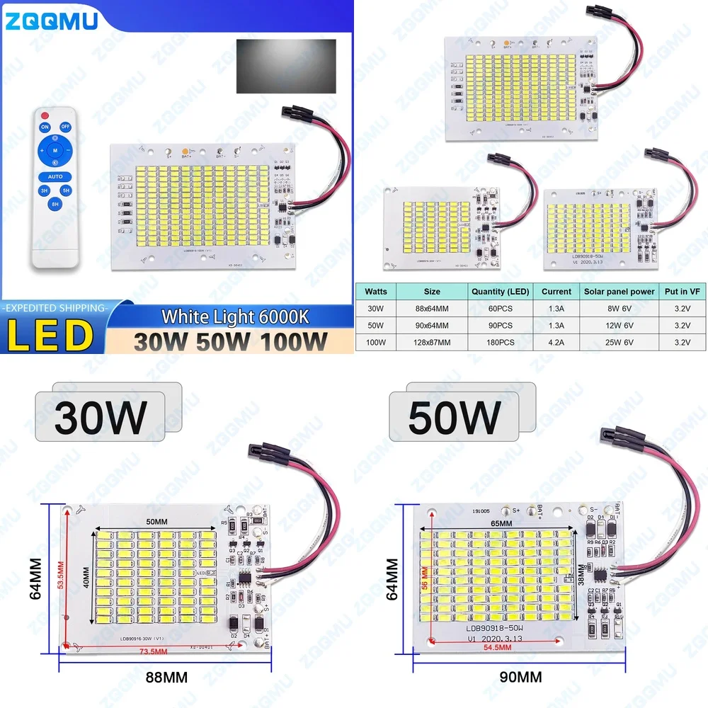 

30 Вт 50 Вт 100 Вт светодиодный прожектор уличный водонепроницаемый садовый светильник на солнечной энергии со встроенной панелью и контроллером для домашней безопасности