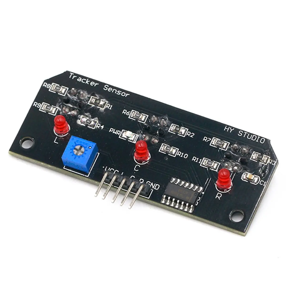 A49T 5 Pcs DC 5V 3 Channel Infrared Line Tracker Sensor Module Detector Output TCRT5000 for Robot Kit AVR/ARM/PIC