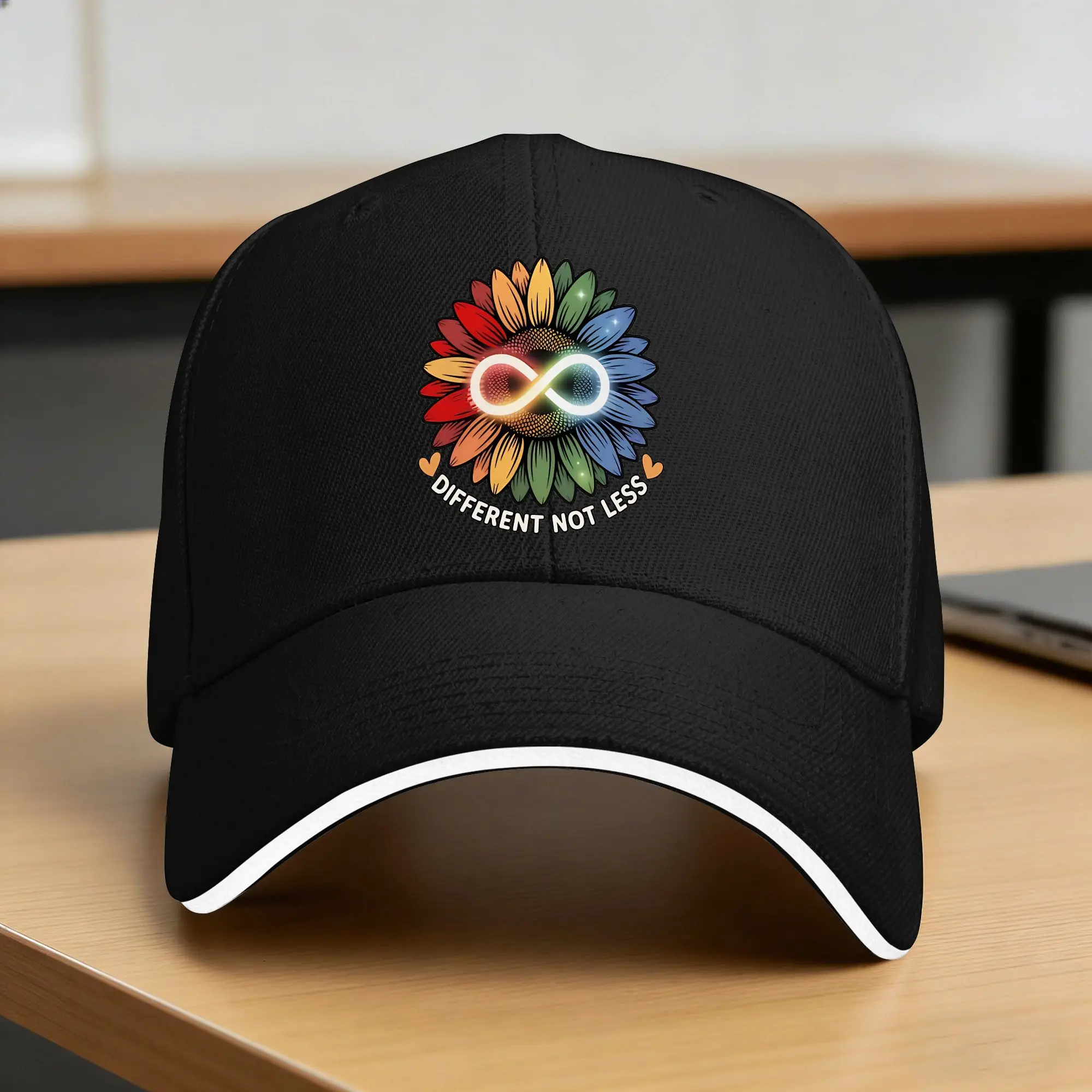 Autism Awareness & Support Baseball Cap Different Not Less Neurodiversity Trucker Hat Spring Sun-Proof Women Men Snapback Cap