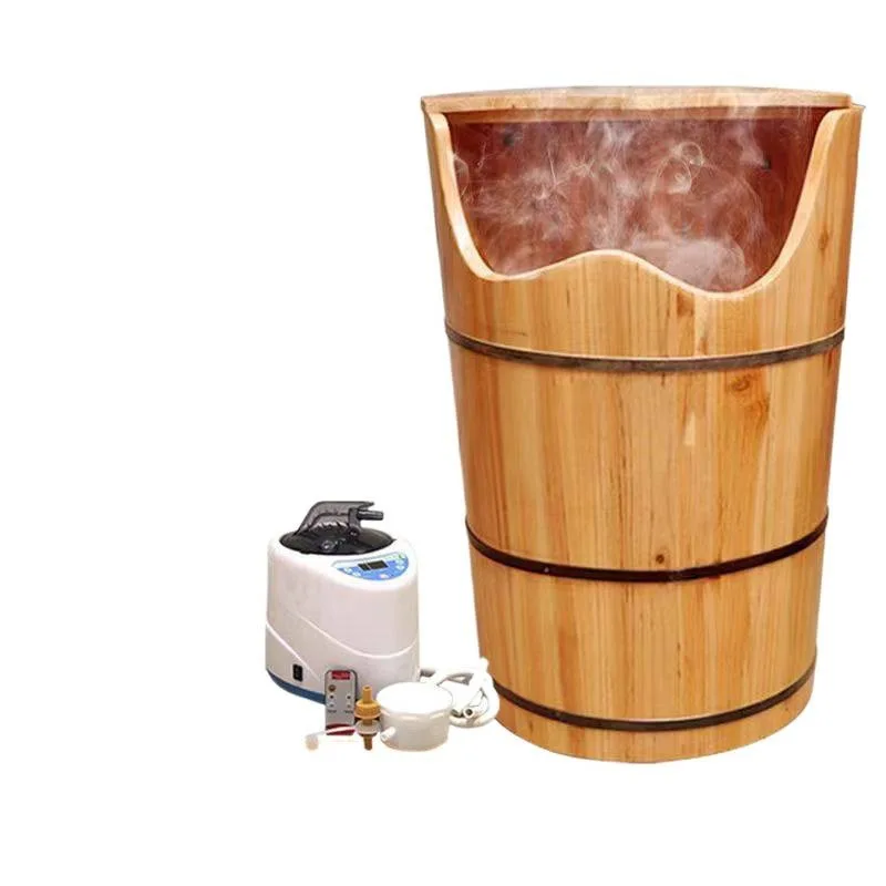 HYS Oak Foot Soaking Bucket Fumigation Bucket High-depth constant temperature heated calf household steam thermal insulation
