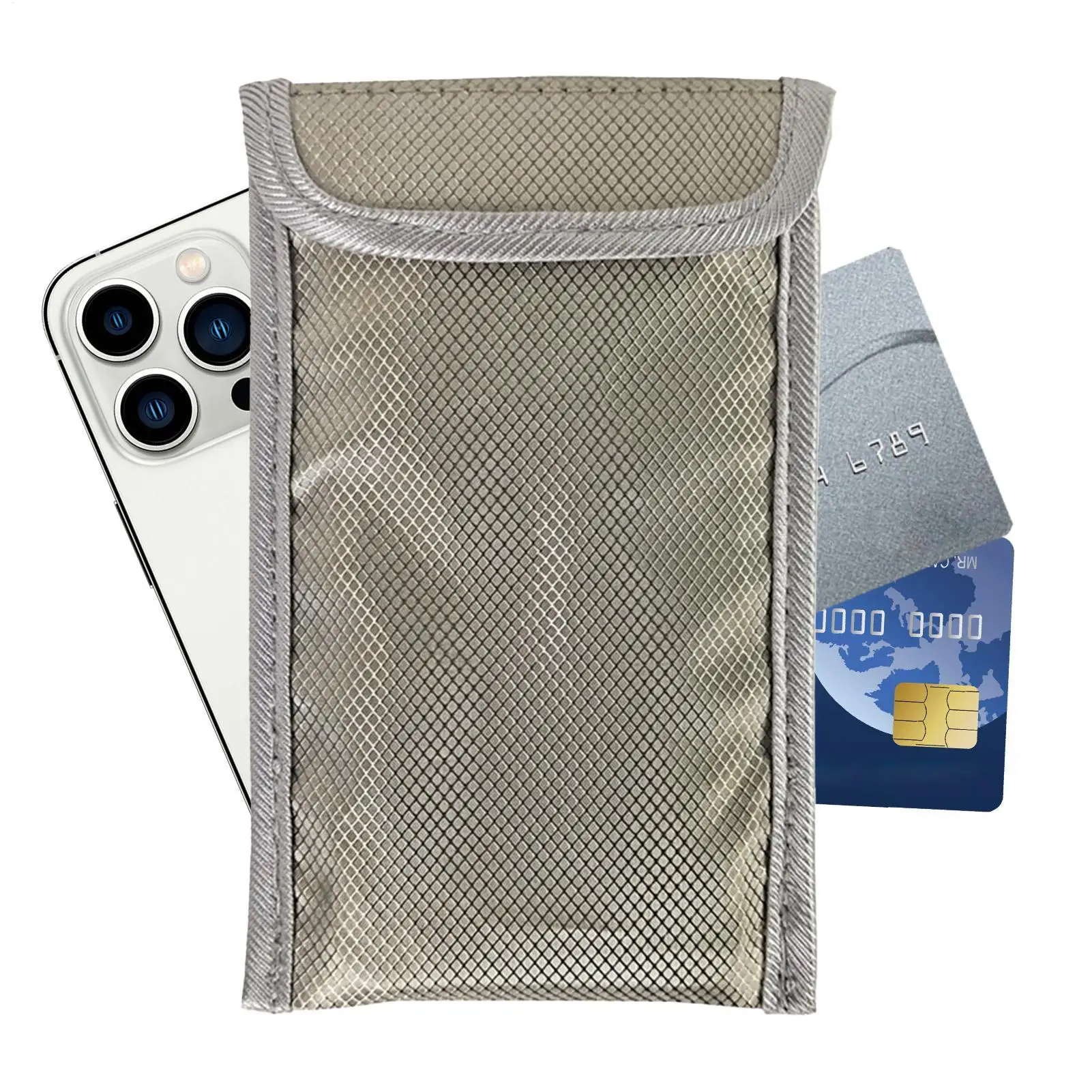 Cell Phone Signal Blocking Bag Signal Blocking Faraday Bag for Phone Anti-Theft Key Fob Shield EMF GPS Location Info Security