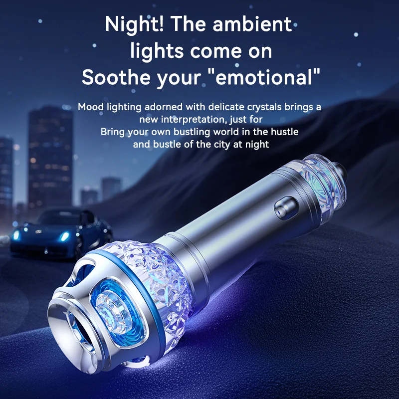 Car-mounted air humidifier, mini steam air purifier, aroma diffuser, sprayer, suitable for cars