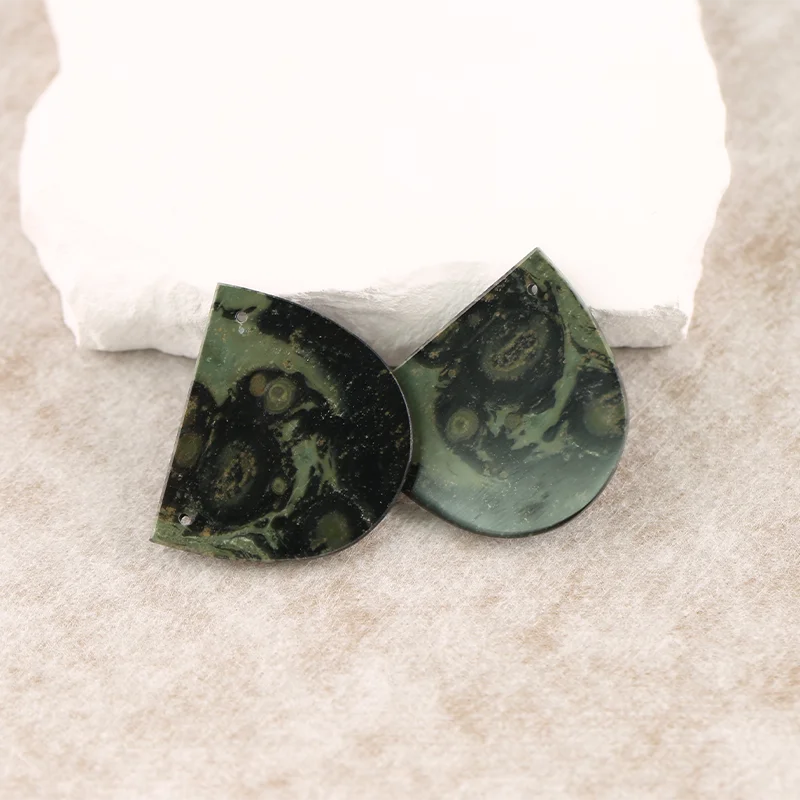 B&F African Turquoise Earring Beads for Jewelry Making, Handmade Natural stones beads, Stones for jewelry Making Supplies