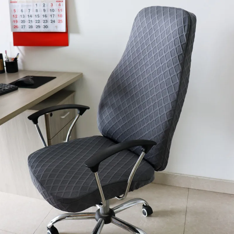 Stretch Office Chair Cover Thicken Elastic Spandex Chair Seat Cover Office Computer Seat Slipcover Computer Arm Chair Cover