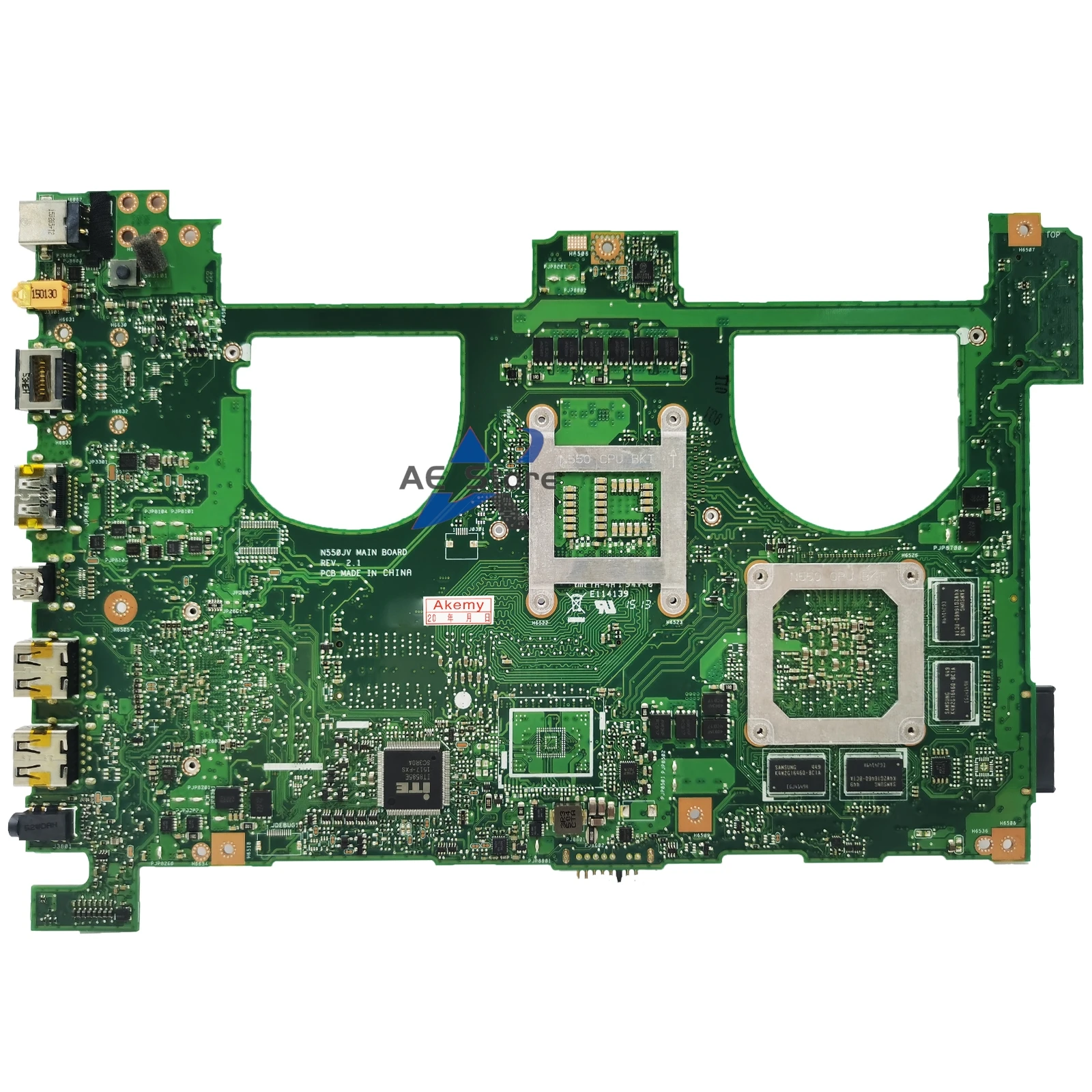 N550J Mainboard For ASUS N550JV N550JK N550JX G550J G550JK G550JX Laptop Motherboard i5 i7 4th GT750M GTX850M GTX950M