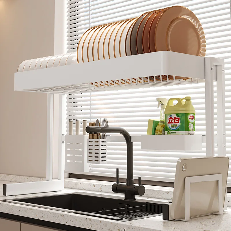 Kitchen sink storage rack, dishwashing sink, dish rack, sink rack, storage rack, countertop multifunctional bowl and drain rack