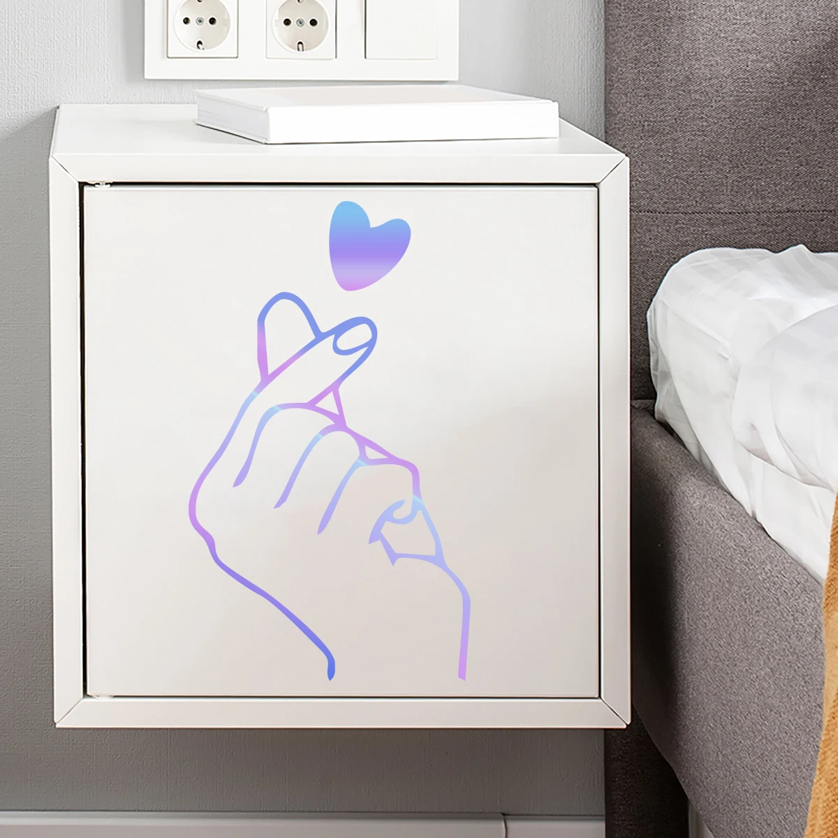 Cartoon Niedliche Lächelnde Gesichter Leuchtende Wandaufkleber für Kinderzimmer Dunkel in der Nacht Kleiderschrank Kühlschrank Heimdekoration Wandkunst Aufkleber – Detail 17