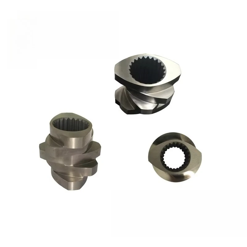 Co-Rotating Extruder Screw Kneading Block Screw Element W6Mo5Cr4V2/38CrMoAIA/42CrMo Material Plastic Rubber Machinery Part