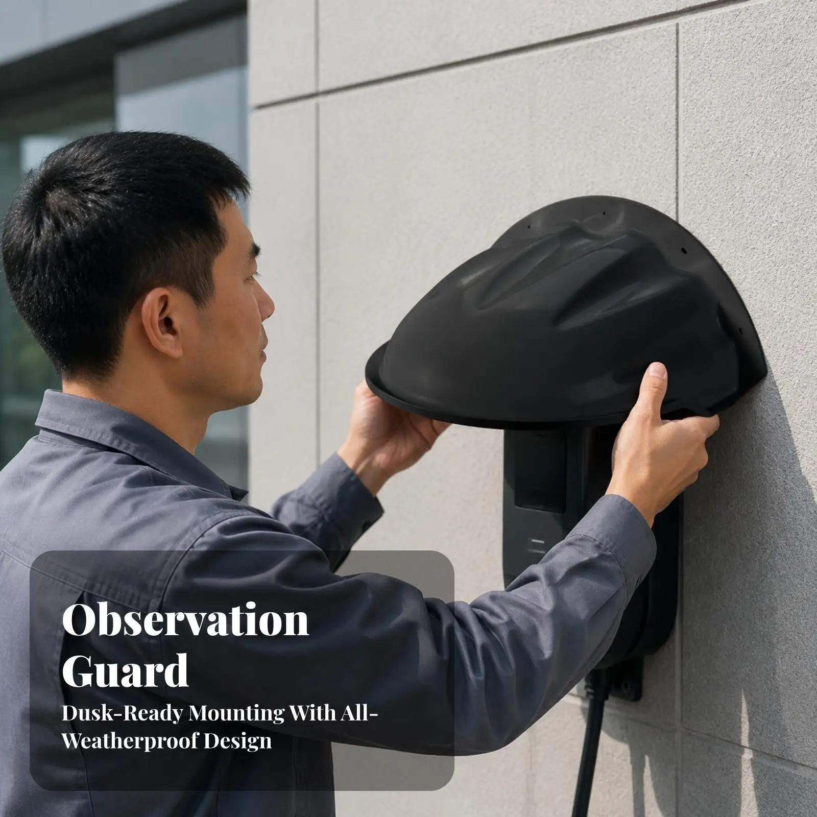 Outdoor Security Camera Rainproof Cover ABS Plastic Dome Guard for Surveillance Housing Protection