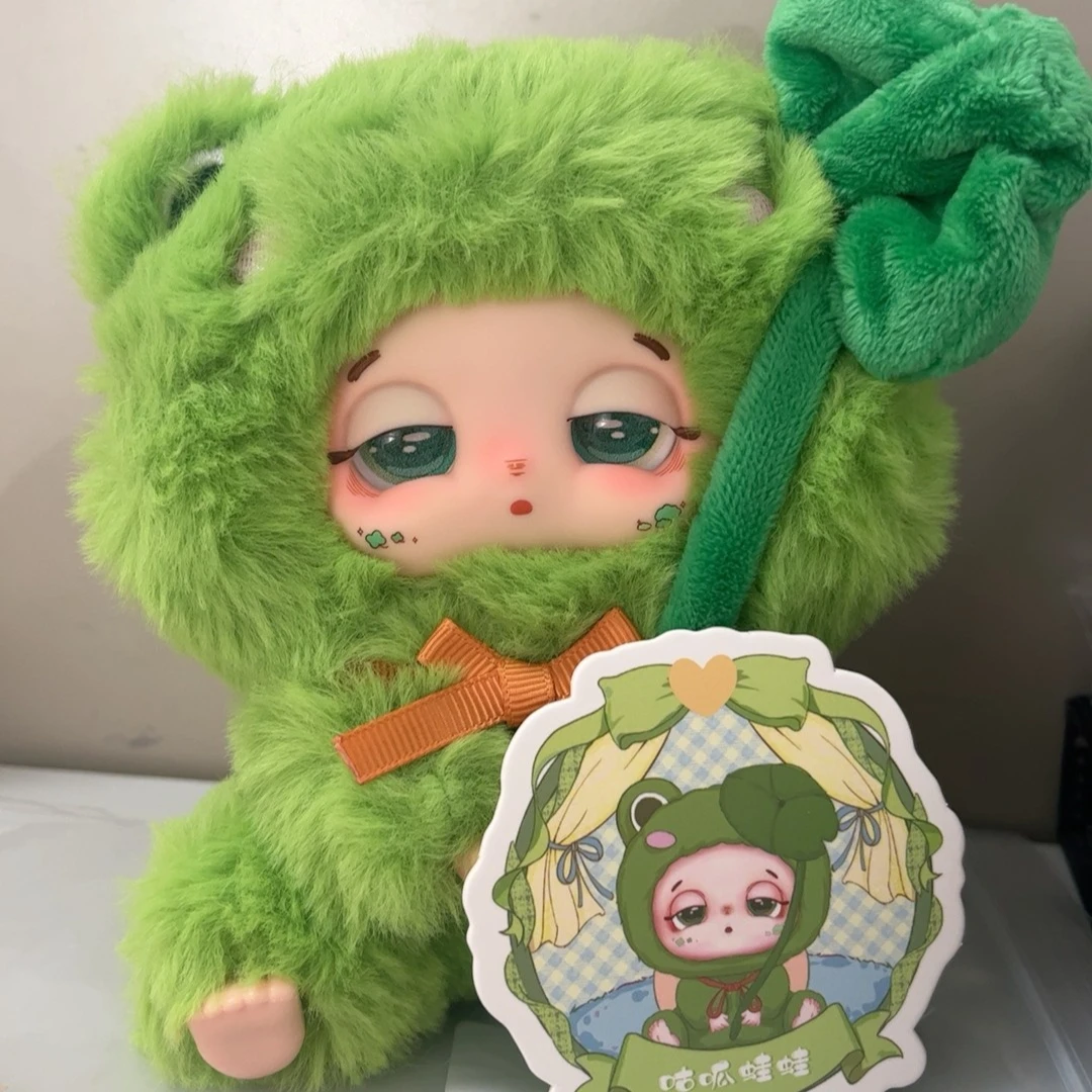 طفل ثلاثة نعسان رئيس حسن الحظ الهبة صندوق أعمى اللعب الفينيل الوجه أفخم زخرفة دمية حقيبة قلادة صندوق غامض مفاجأة الهدايا