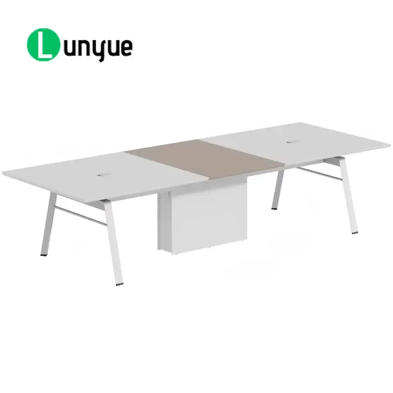Modern Wood Panel Conference Table for Office School Hospital Meeting Room Durable Large Size Professional Furniture