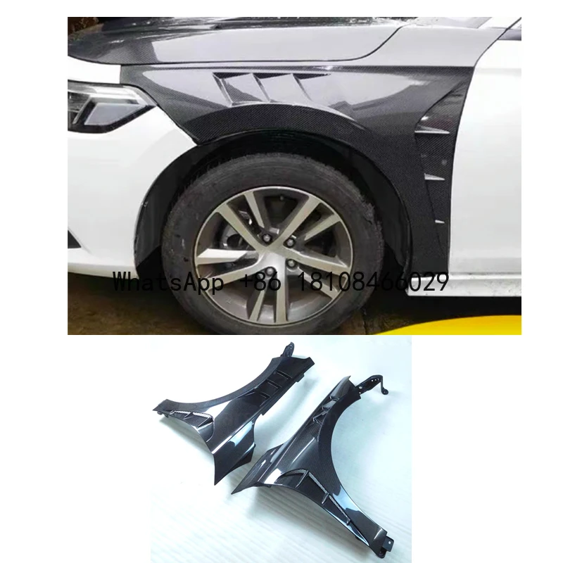 

For Honda 11th Generation Civic Rear Carbon Fiber Spoiler Wet Carbon Fiber Modified Body Parts Car Forge Carbon Fiber Accessory