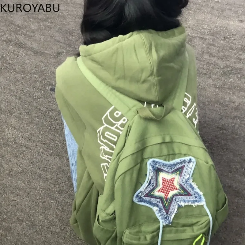 

Fashion Canvas School Backpack Daisy Denim Star Schoolbag Large Capacity Portable Travel Bag Student Casual Women Shoulder Bags