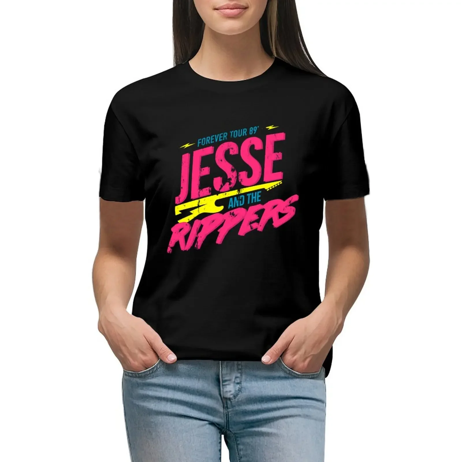 

Jesse and the Rippers: Forever Tour 89’ T-Shirt new edition vintage clothes sweat summer top western t-shirt dress for Women