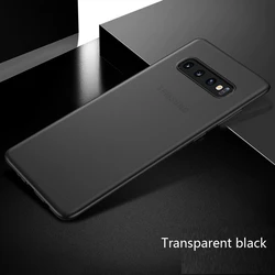 0.3mm Fundas Case for Samsung Galaxy S10E S10 E S10 Plus S8 S9 Plus Note 8 Note 10 Plus Frosted plastic hard back Cover Case