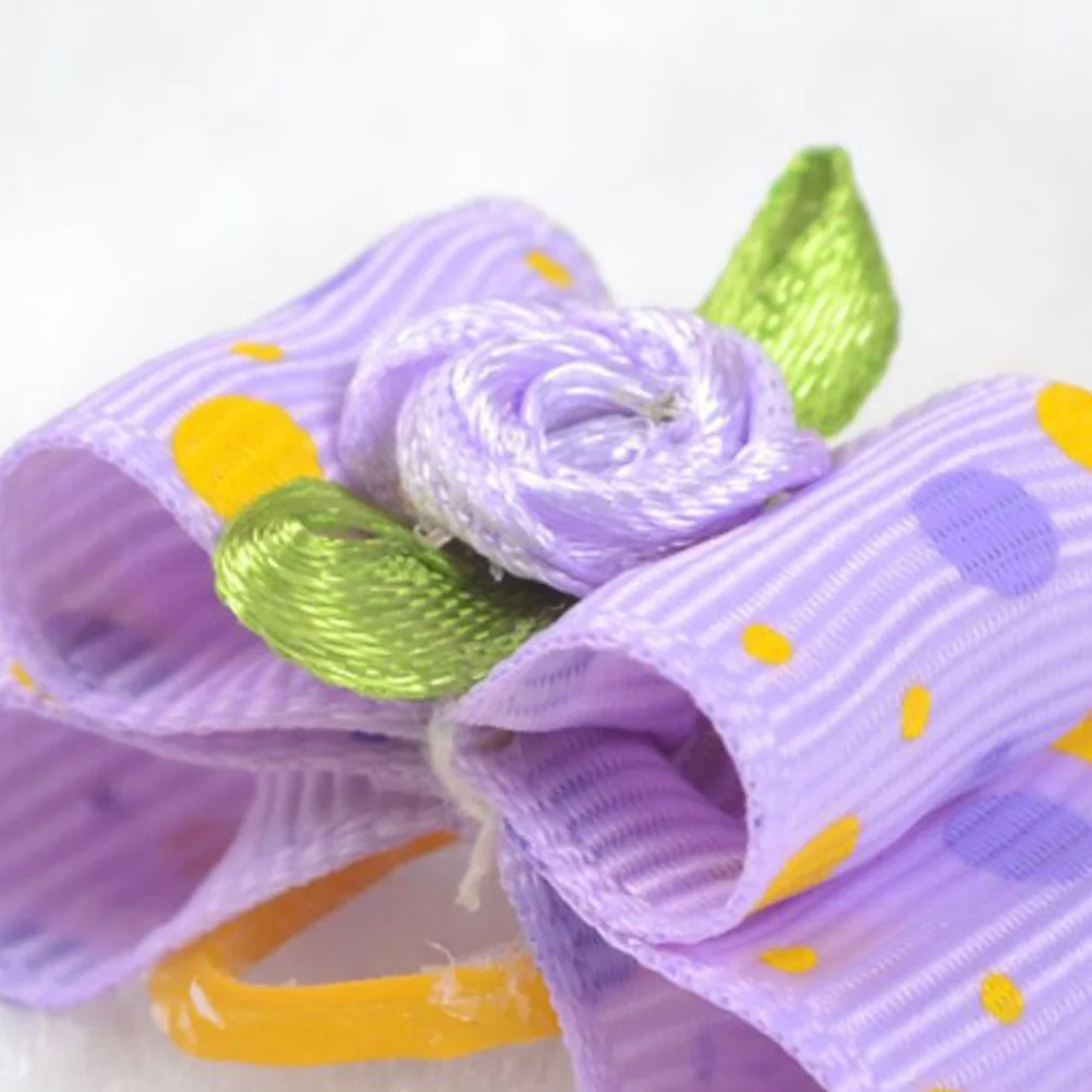 

20pcs Dog Accessories Set Bowknot Pet Rope Elastic Holder For Puppies Daily Wear Gift Idea Pet Tie Dog Hair Band Puppy Hair Ring