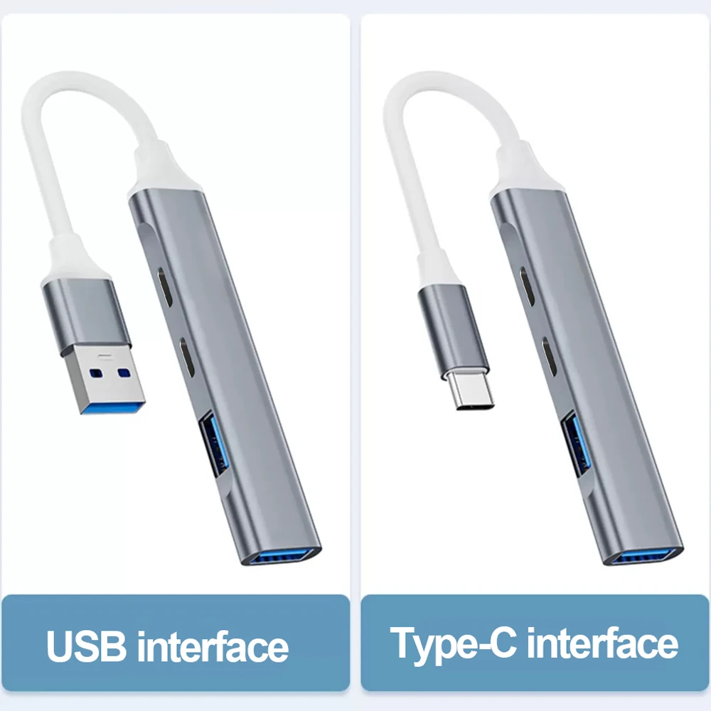 4 in 1 USB 3.0 HUB High Speed USB3.0 OTG 4 Port USB C HUB Multi Splitter Adapter For Xiaomi Lenovo Macbook Pro Accessories