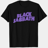 Black Sabbath Logo T Shirt Mens Rock and Roll Music Classic Band Tee New Summer high-quality cotton tops streetwea mens t shirts