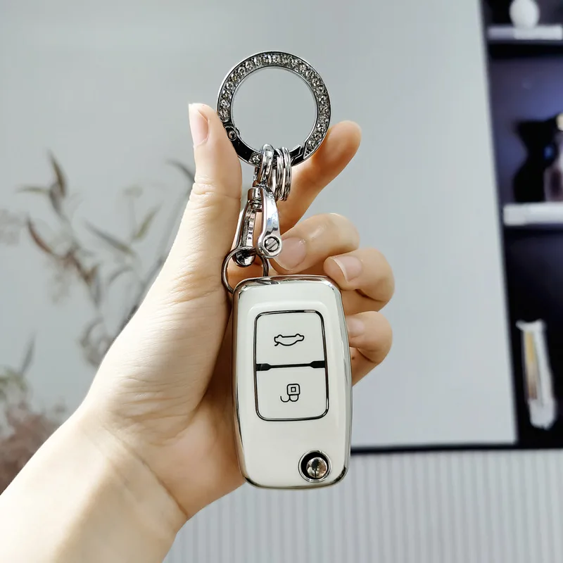 For Chery Fora Elara A5 A1 Ego Tengo A3 Cielo T11 M11 A13 E5 Tiggo E5 Fulwin Cowin EASTER 3 5 Chance Car Key Cover Case Keychain