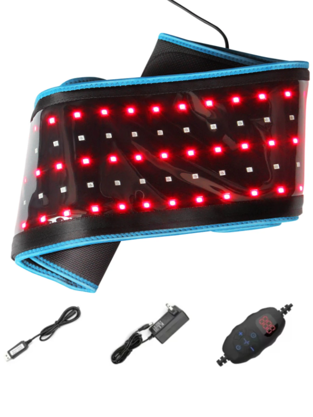 

Red ＆Infrared Light Therapy Belt 850 & 660 nm LED Therapy Devices fo Wrap Burn Fat Face Wrap Slimming Waist Heat Pad Full Body