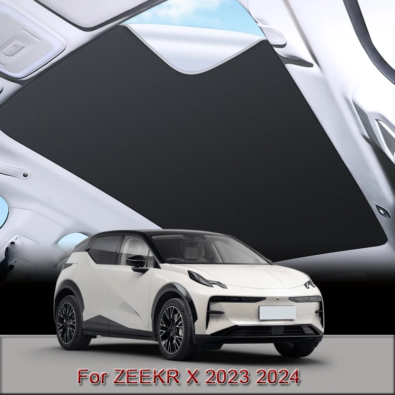 

Fit For ZEEKR X 2023 2024 Car Electrostatic Adsorption Sunroof Sunshade Heat Insulation Skylight Sticker Auto Accessories