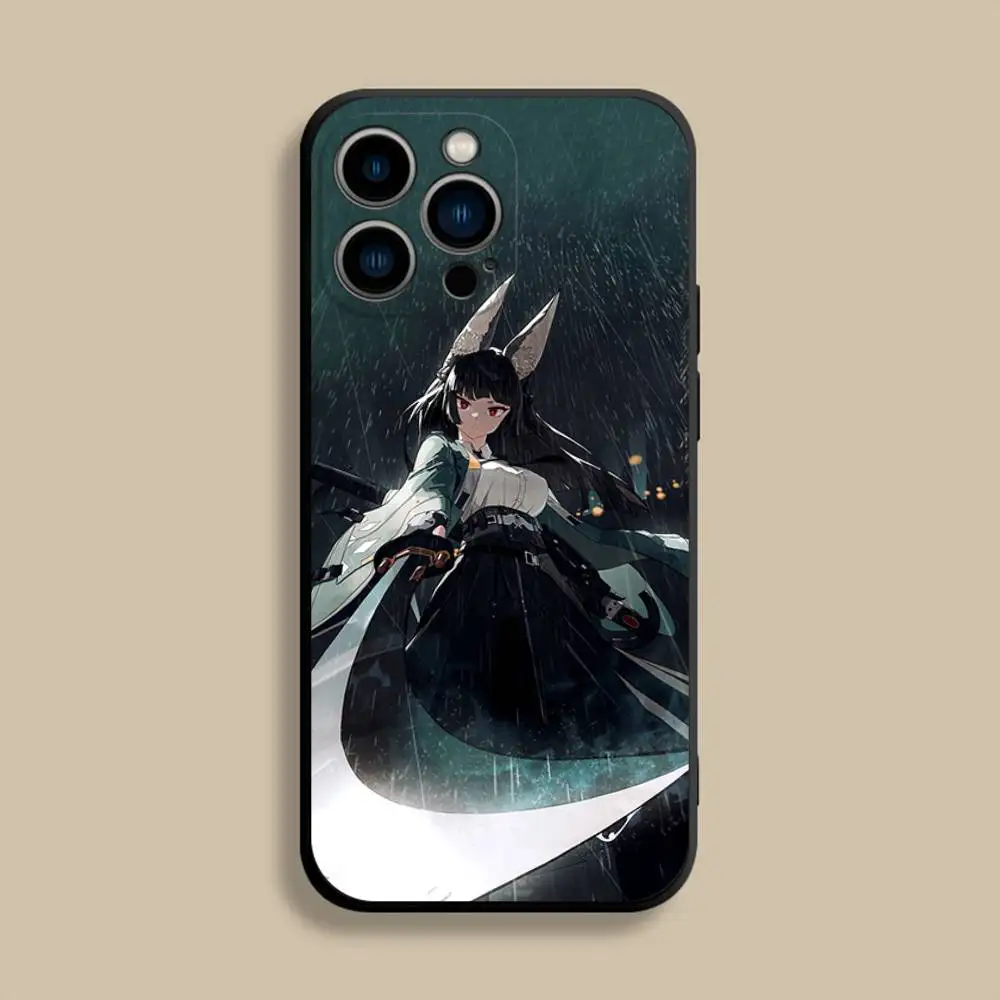 حافظة هاتف H-Hoshimi M-Miyabi ZZZ لهاتف iPhone 17,16,15,14,13,12,Pro,Max,Plus,E,SE4,Air,غطاء ناعم أسود صغير