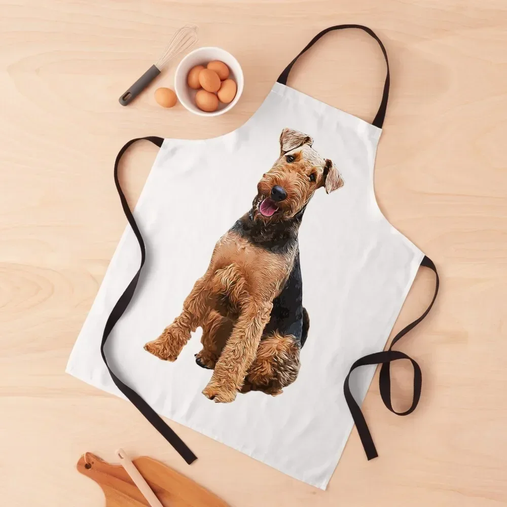 

Airedale Terrier Stunning Dog Breed Apron household woman Kids Women's Dress Kitchen Things For Home Apron