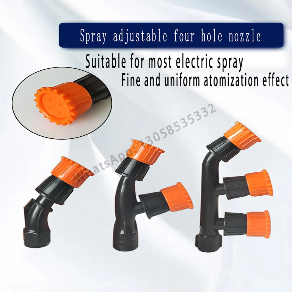 Agricultural  Atomizing Sprayer Nozzle Single/Double/Three Nozzle Head Garden Lawn Irrigation Pesticide Spraying Sprinkler