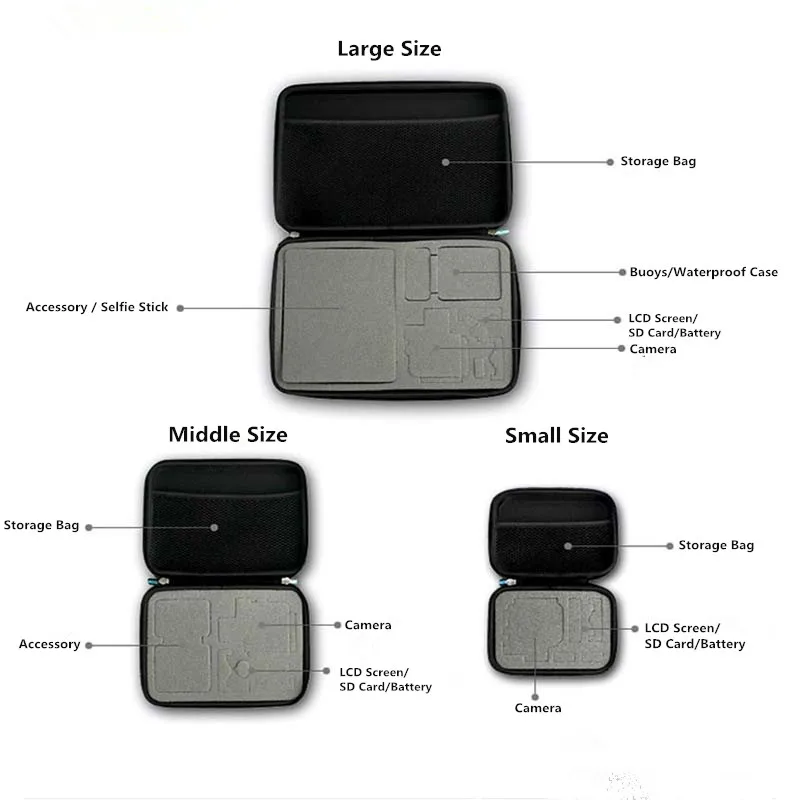 耐久性のあるキャンバスカメラキャリングケース,カメラアクセサリー,gopro,12,11,10,9,8,7,5,4