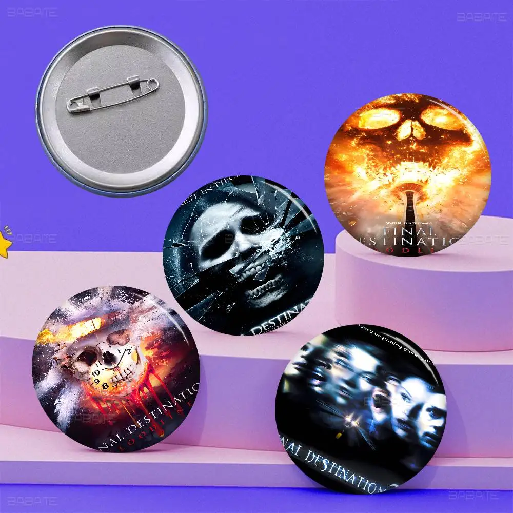 Final Destination Movie New  Brooches Soft Button Pin Funny Silly Gnarpy on A Skateboard Meme Badge Gamer Collection Gifts