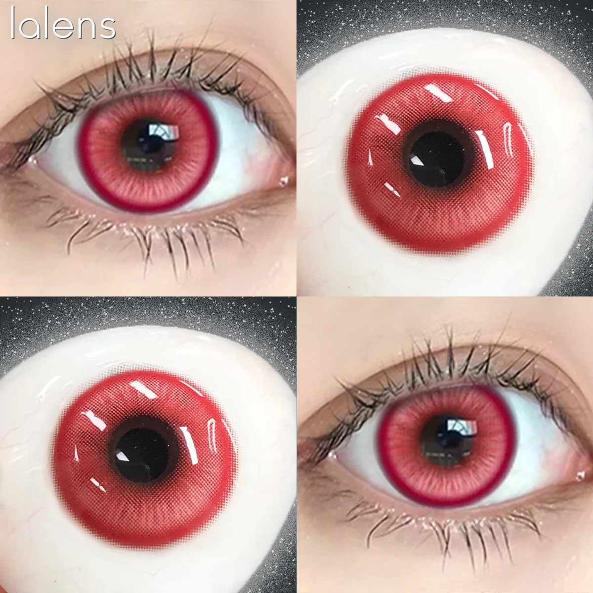 VISUASHOW Magic Pop Pink Anime Cosplay Farbige Kontaktlinsen 6 Monate Einweg Großaugen-Softlinsen Natürliche Kosmetik für Cosplayer – Detail 17