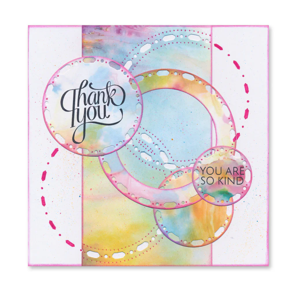 Letterbox Scallop Doodle Circle Frame Background Cutting Dies for Scrapbooking New 2025 Paper Making Frame Card Craft Supplies