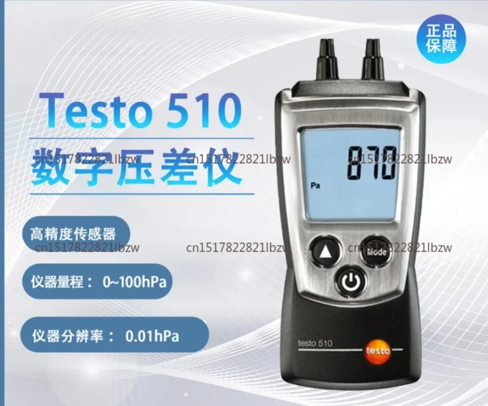 510 Autoranging Differential Manometer Air Pressure Meter Gauge 0-100hPa  0563 0510 0560 0510
