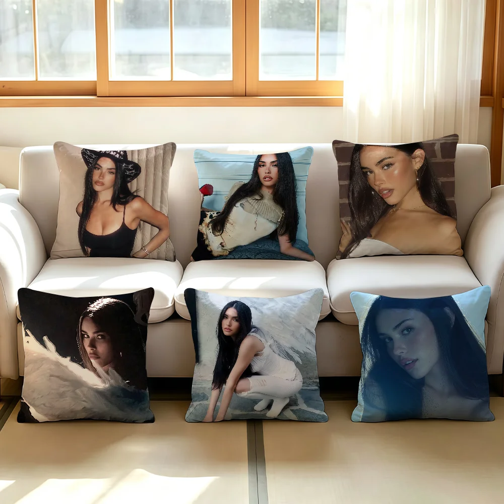 American singer M-Madison B-Beer cushion cover Comfortable Decorative For Bedroom Living room Dormitory Picnic and Holiday