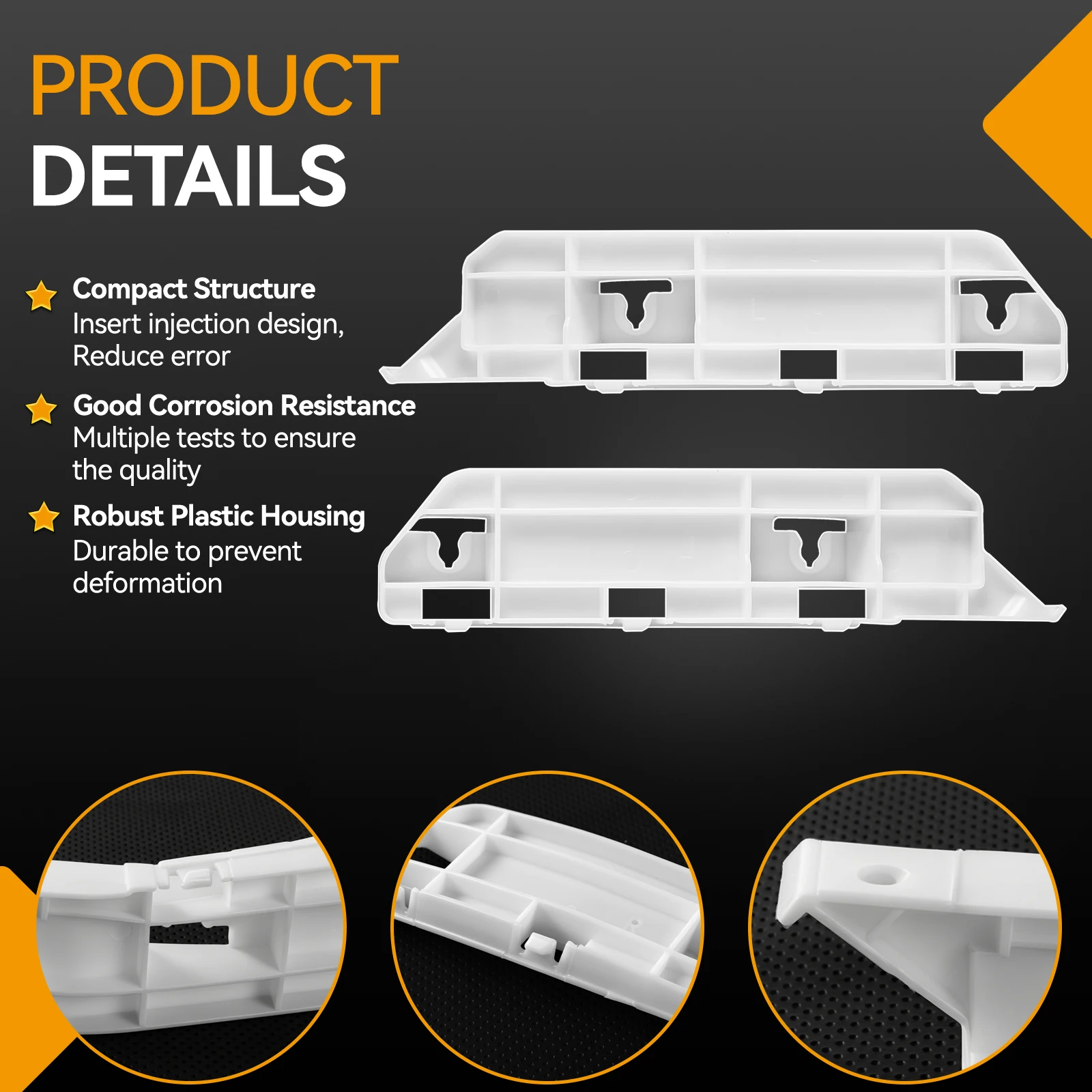 

Pair Front Bumper Bracket For Honda Odyssey 2005 2006 2007-2009 2010 Bumper Cover Spacer 71198SHJA00 71193SHJA00 Car Accessories
