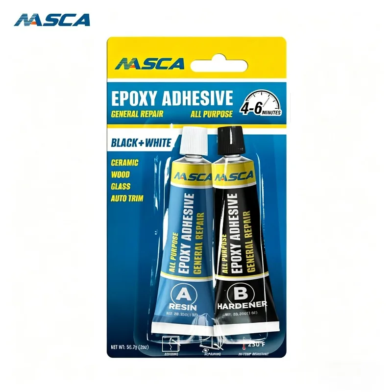 High Strength Epoxy Resin AB Glue 5-6 Minutes Fast Cure Adhesive for Metal Ceramic Glass Bonding