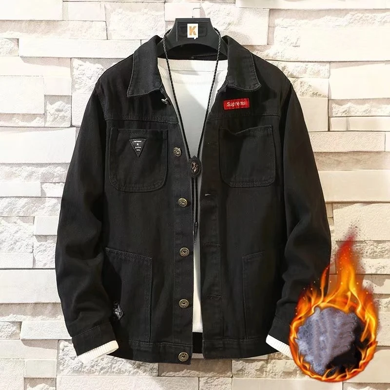 

New in Coats & Jackets Man Autumn Oversized Denim Jackets Men Dress in Jean Dresses Men's Denim Shirt Male Coat Mens Clothing