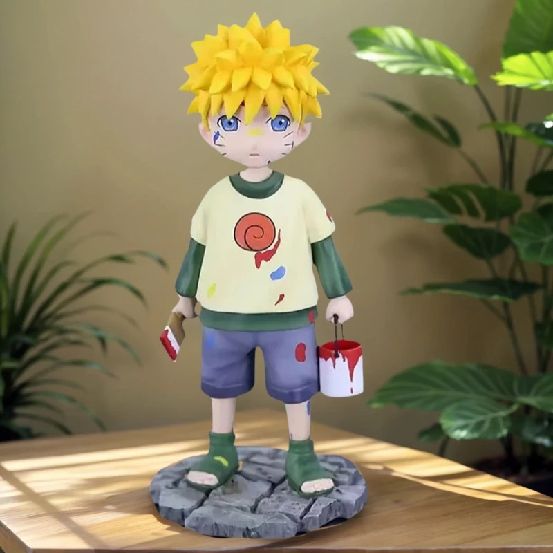 

16cm Anime Uzumaki Naruto Action Figures Childhood Uzumaki Toys Paint Figurine Model PVC Desktop Decoration Perimeter Toys Gifts