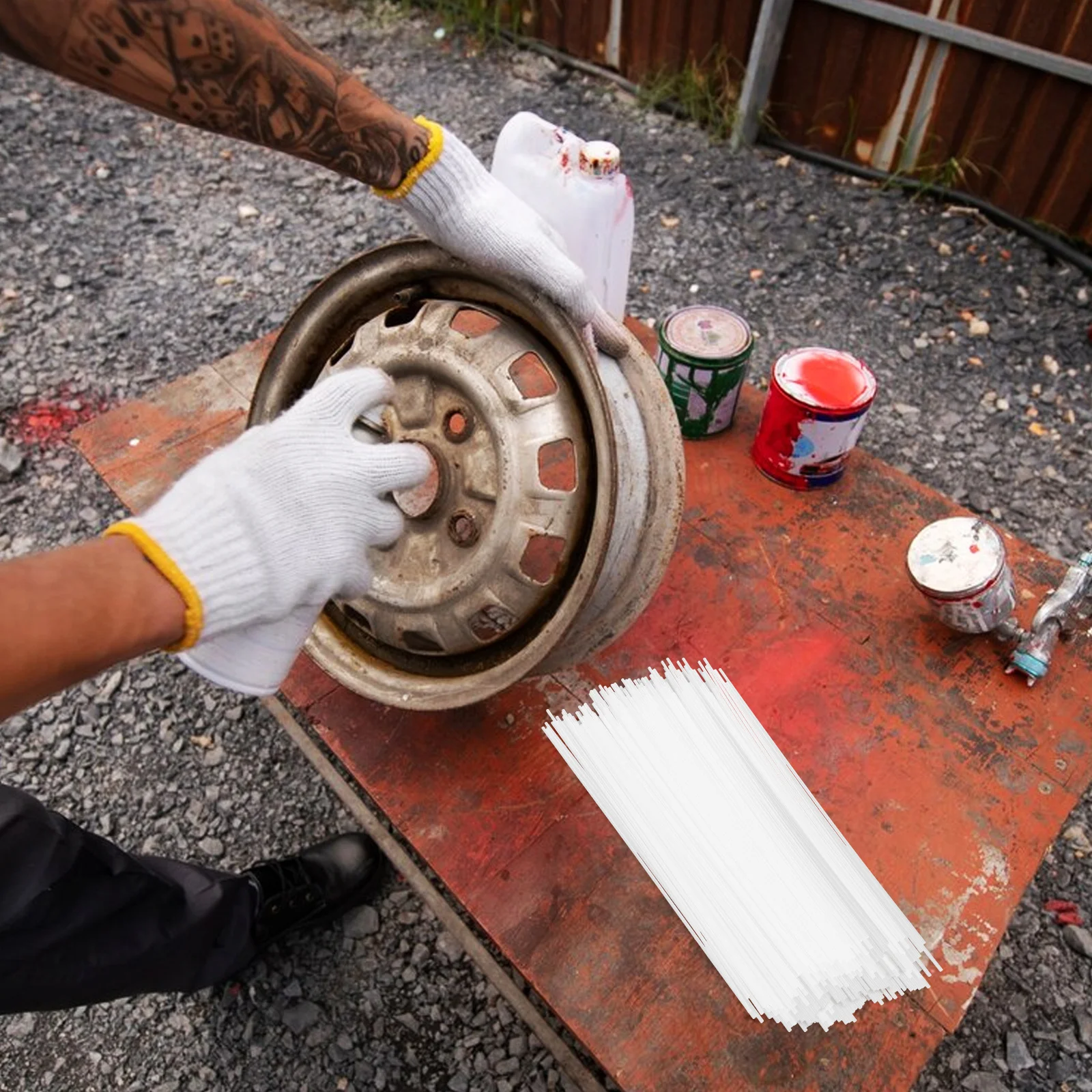 100 قطعة مزيل الصدأ رذاذ فوهة تمديد أنبوب بلاستيكي لمنطقة يصعب الوصول إليها مقاومة للاهتراء على المدى الطويل استخدام علبة رذاذ #2