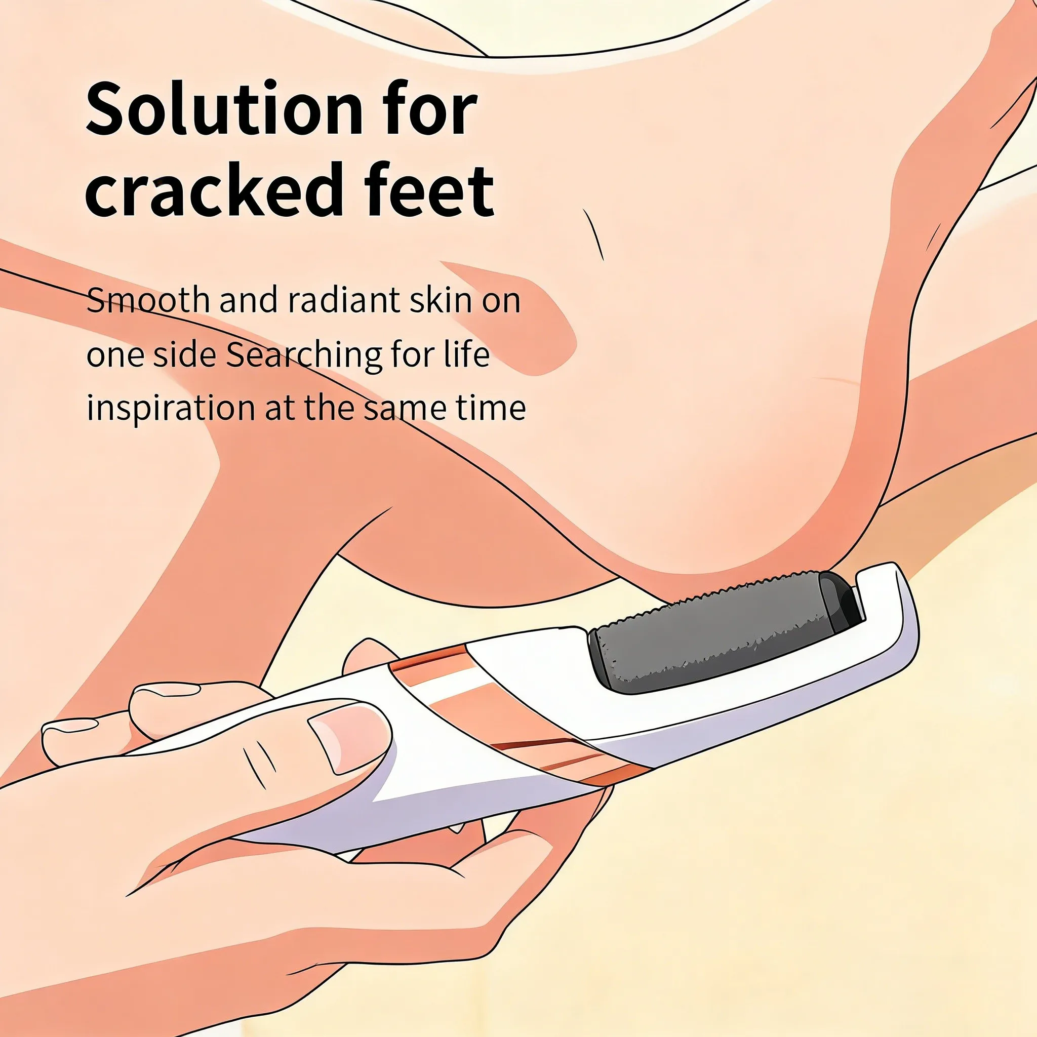 

Electric Foot Grinder Automatic Pedicure Tool Remove Dead Skin Calluses Thick Leather Polishing