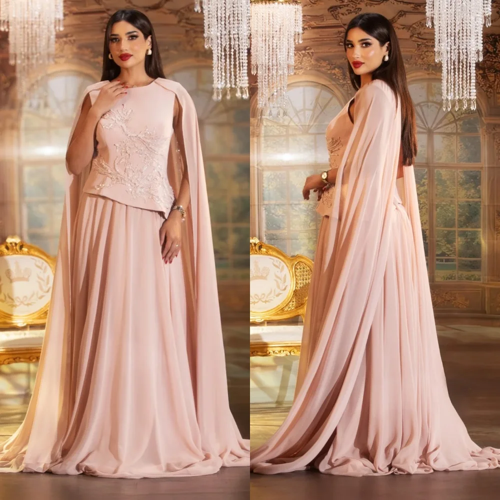 

Индивидуальные высококачественные шифоновые длинные платья трапециевидной формы с блестками и драгоценными камнями на заказ, изысканная классика