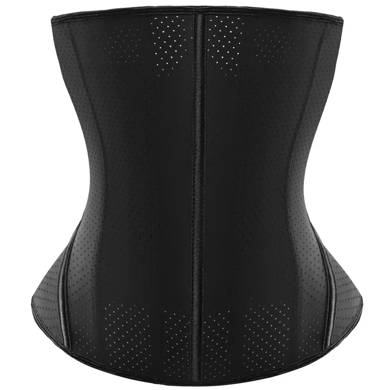 Hourglass Waist Trainer Latex Corset 15 Steel Bones Waist Cincher Flat Belly Slimming Sheath Fitness Girdle Fajas Colombians