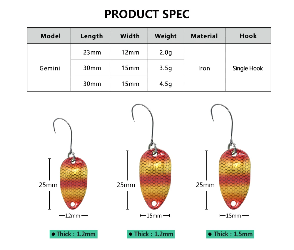 Jerry 6pcs 2g Pesca Micro Mini Trout Fishing Spoon Lures Kit Ultralight River UV Colors Metal Spinner Perch Bait Glitters