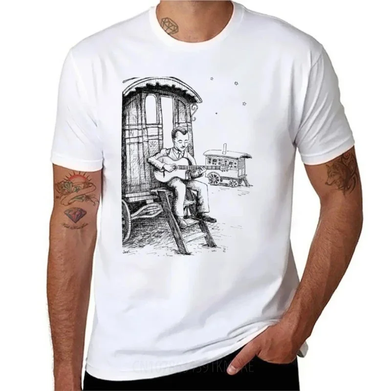 Django Reinhardt T-Shirt anime clothes vintage clothes blacks mens big and tall t shirts