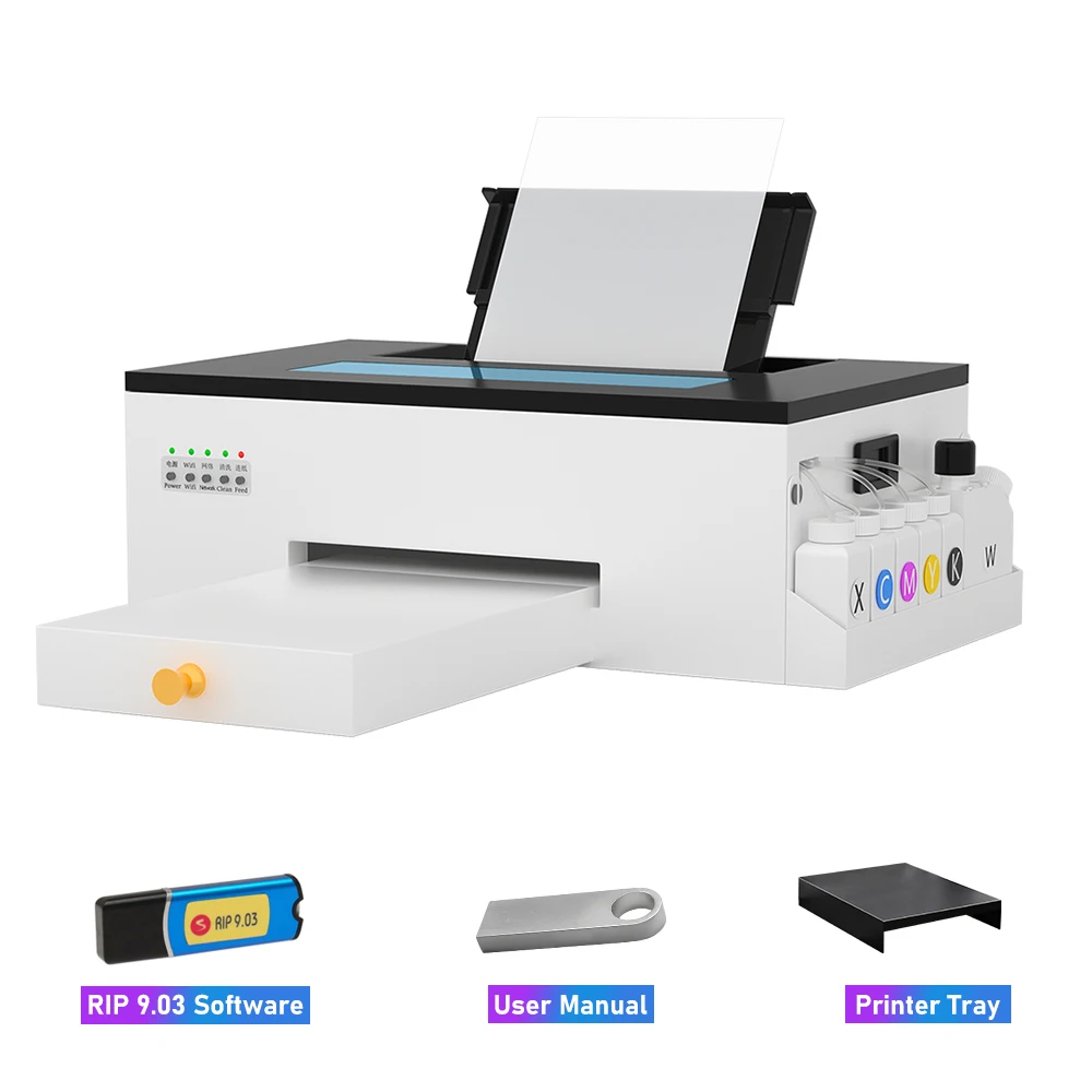 

A4 DTF Printer bundle dtf printer for Epson l805 direct to film printer PET Film tshirt printing machine DTF Transfer Printer