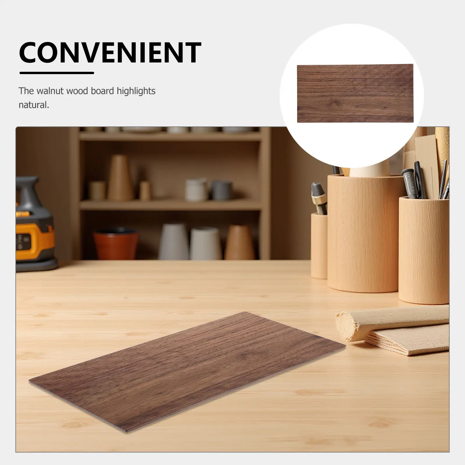 Walnut Wood Sheet Unfinished Natural Grain Panel 11.8 X 5.9 Sign Wall Art Shelves Engraving Craft Project Lumber Board