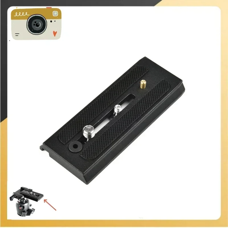 Sliding Quick Release Plate Aluminum Alloy Fast Clamp Base For Manfrotto 503HDV MH055M0-Q5 MVH500AH MVH400AH #3433PL Tripod Part