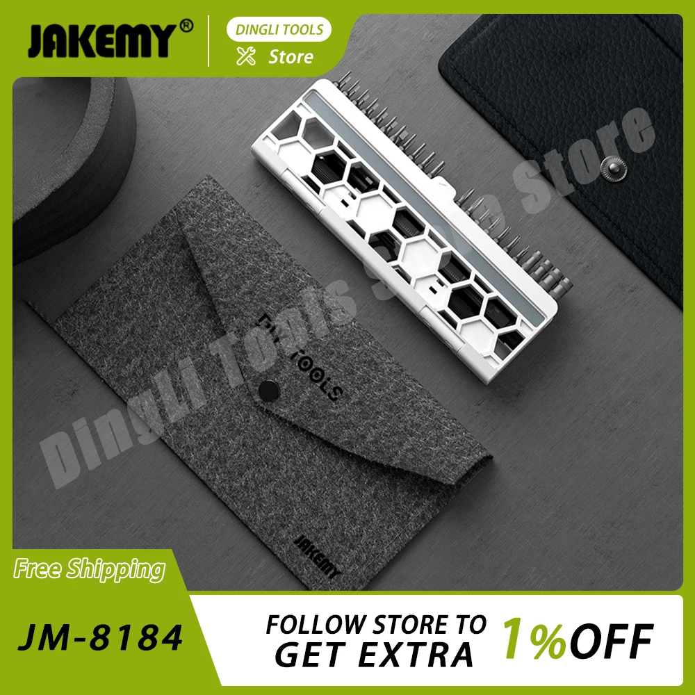 

Jakemy Jm-8184 Precision Screwdriver Combination Chrome-Vanadium Steel Glasses Computer Phone Service Magnetic Screwdriver Tools