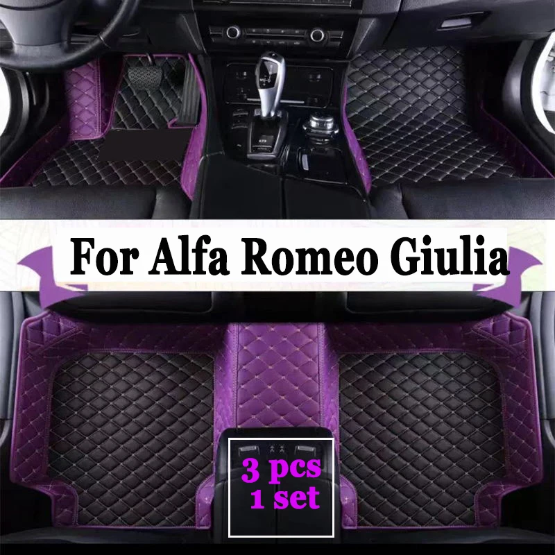 

Изготовленные на заказ 3D автомобильные коврики с полным покрытием для Alfa Romeo Giulia 2015-2021 Stelvio 2016-2021, аксессуары для интерьера, ковер